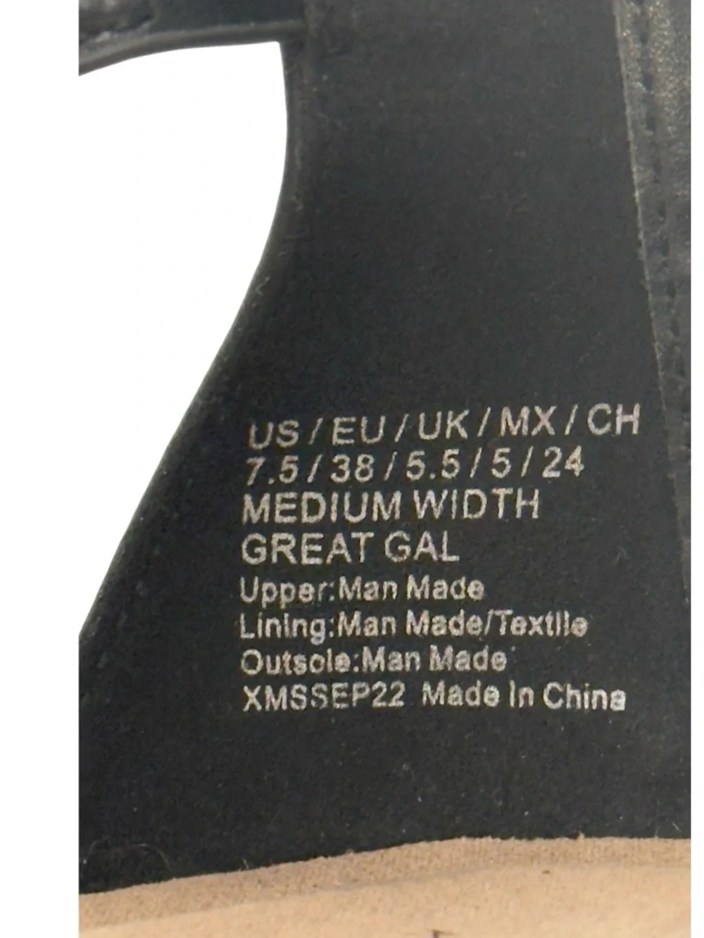 New Kenneth Cole Black T-Strap Leatherette “Great Gal